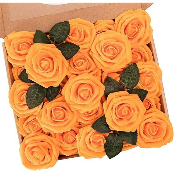 Artificial Flowers, Fake Flowers Roses Perfect for DIY Wedding Bridal Bouquets - Picture 1 of 6